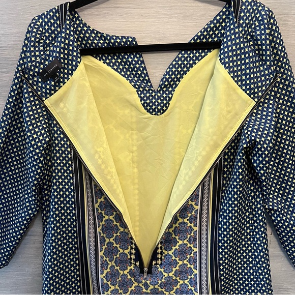 The Limited Morrocan Print Satin Like Feel‎ Shift Dress Medium Like New - Picture 9 of 11